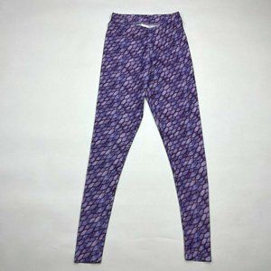 MOTT50 Marissa High Rise Leggings Purple‎ Snakeskin UPF50+ Stretch Women XS